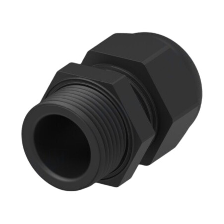 Garnitură de etanşare; fără piuliţă; PG9; IP68; poliamidă; neagră