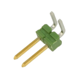 Conector: şiruri pini; şir pini; tată; PIN: 2; AMPMODU MOD II; THT