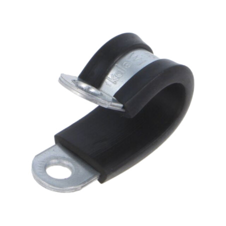 Clipsuri; Øbuclă: 15mm; W: 15mm; oţel; Material protecţie: EPDM