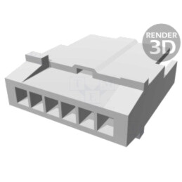 Conector: cablu-cablu; mufă; tată; PIN: 6; EI; drept; pe cablu; 2,5mm