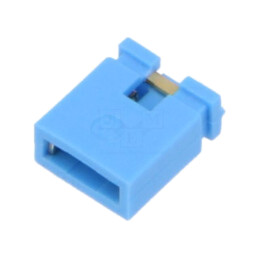 Conector: şiruri pini; jumper; mamă; 2,54mm; 1x2; Placare: aurit