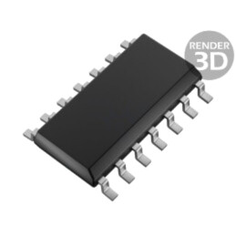 IC: digital; NAND; Ch: 4; IN: 2; SMD; SOP14; 3÷18VDC; -55÷125°C; CD4000