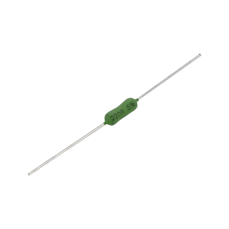 Rezistor: bobinat; THT; 220Ω; 3W; ±5%; 4,8x13mm; -50÷250°C; 80ppm/°C Rezistor: bobinat; THT; 220Ω; 3W; ±5%; 4,8x13mm; -50÷250°C; 80ppm/°C