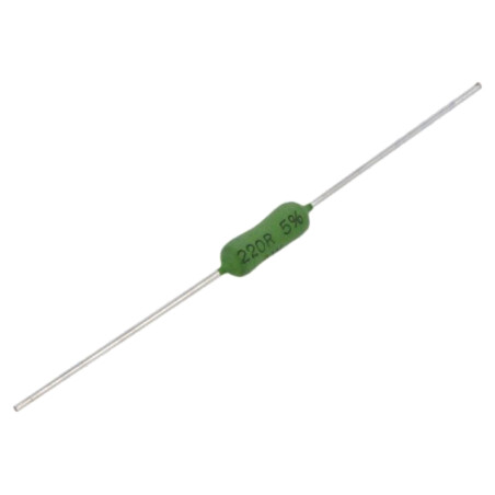 Rezistor: bobinat; THT; 220Ω; 3W; ±5%; 4,8x13mm; -50÷250°C; 80ppm/°C