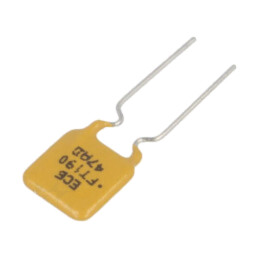 Siguranţă: polimerică PTC; 1,9A; Ø0,51x7,6mm