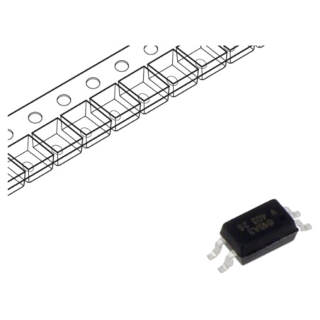 Optocuplor; SMD; Ch: 1; OUT: tranzistori; Uizol: 3,75kV; Uce: 80V