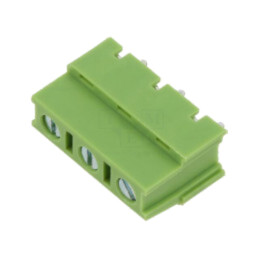 Conector: regletă de conexiuni pt.PCB; Terminal; 15A; 300V; verde