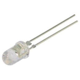 LED; ambră; 5mm; 60000mcd; 30°; Parte frontală: convex; 2,3÷2,8VDC