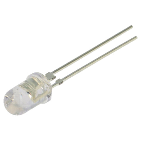 LED; ambră; 5mm; 60000mcd; 30°; Parte frontală: convex; 2,3÷2,8VDC