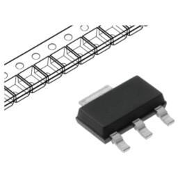 Tranzistor: NPN; bipolar; Darlington; 100V; 1,5A; 1W; SOT223