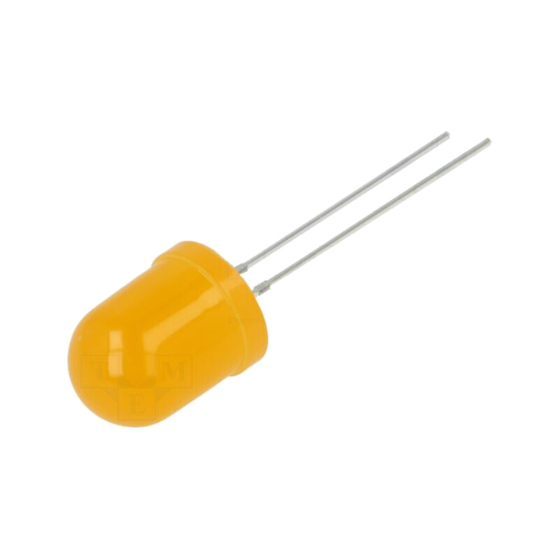 LED; portocalie; 10mm; 3500mcd; 30°; Parte frontală: convex; 320mW