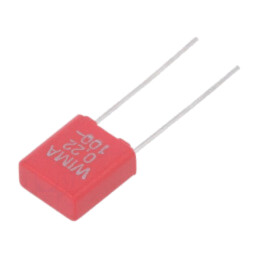 Condensator: cu poliester; 220nF; 63VAC; 100VDC; 5mm; ±5%; MKT; THT