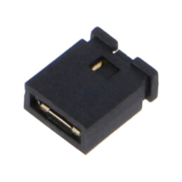 Conector: şiruri pini; jumper; mamă; 2,54mm; 1x2; Placare: aurit