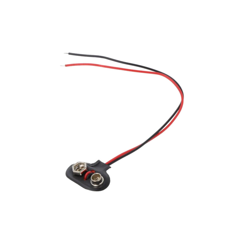 Conector 6F22; 6F22,6LR61; Nr.bat: 1; cabluri; 150mm Conector 6F22; 6F22,6LR61; Nr.bat: 1; cabluri; 150mm