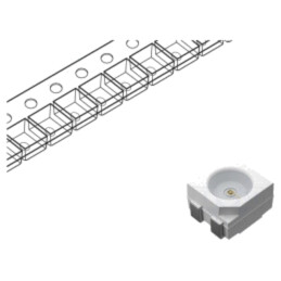 LED; albastru,verde,galbenă; SMD; PLCC4; 2,1÷2,6/2,9÷3,4VDC; 120°