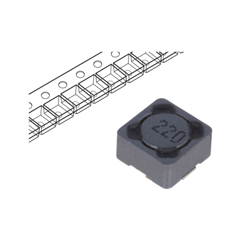 Inductor: fir; SMD; 22uH; 1,23A; 110mΩ; ±20%; 7,3x7,3x4,5mm