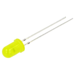 LED; galbenă; 5mm; 1120÷1560mcd; 30°; Parte frontală: convex; 6,8Hz