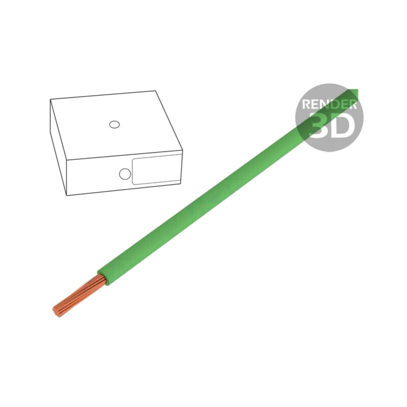 Cablu; H05V-K; litat; Cu; 0,5mm2; PVC; verde; 300V,500V; 250m; bobină Cablu; H05V-K; litat; Cu; 0,5mm2; PVC; verde; 300V,500V; 250m; bobină