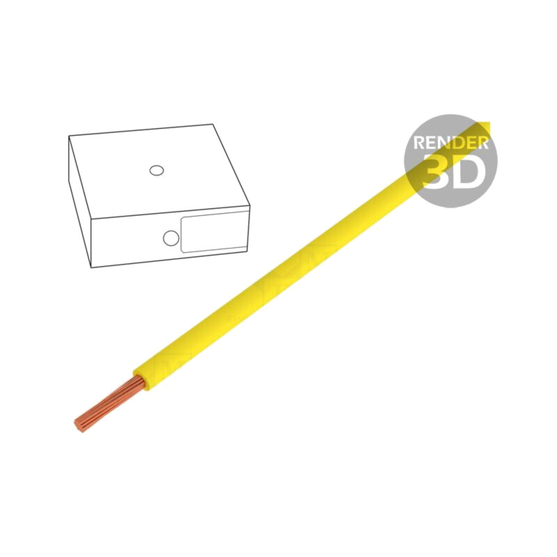 Cablu; H05V-K; litat; Cu; 0,5mm2; PVC; galben; 300V,500V; 250m Cablu; H05V-K; litat; Cu; 0,5mm2; PVC; galben; 300V,500V; 250m