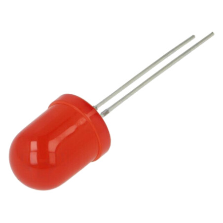 LED; roşie; 10mm; 3000mcd; 30°; Parte frontală: convex; 5÷20VDC