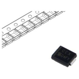 Diodă: TVS; 1,5kW; 24,4÷26,9V; 44A; unidirecţională; ±5%; SMCJ
