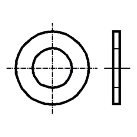 Şaibă; rotundă; M12; D28mm; h4mm; oţel; Acoperire: zinc; BN 716