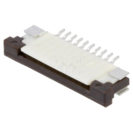 Conector: FFC/FPC; cositorit; SMT; 50V; 0,4A; PIN: 10; orizontală