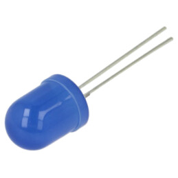 LED; albastru; 10mm; 3000mcd; 30°; Parte frontală: convex; -30÷85°C