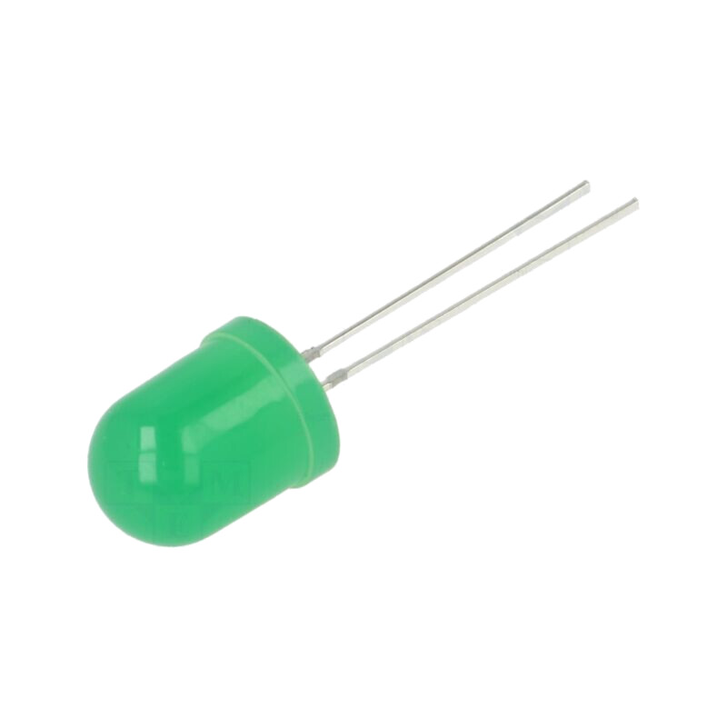 LED; verde; 10mm; 5800mcd; 30°; Parte frontală: convex; 5,5÷20VDC LED; verde; 10mm; 5800mcd; 30°; Parte frontală: convex; 5,5÷20VDC