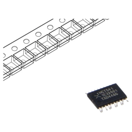 IC: digital; buffer,non-inversor,declanșator linie; Ch: 8; SMD