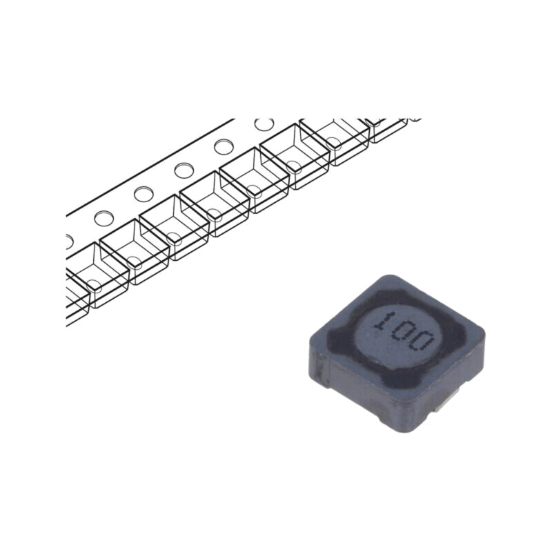 Inductor: fir; SMD; 10uH; 1,68A; 72mΩ; ±20%; 7,3x7,3x3,4mm Inductor: fir; SMD; 10uH; 1,68A; 72mΩ; ±20%; 7,3x7,3x3,4mm