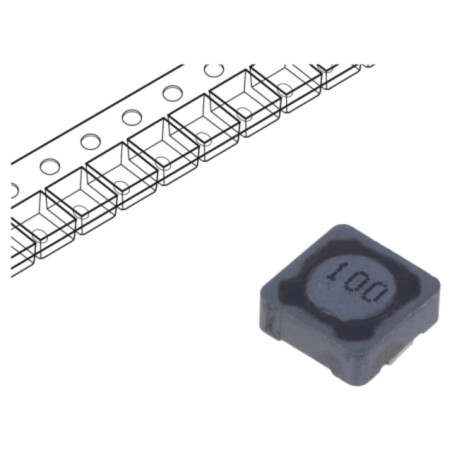 Inductor: fir; SMD; 10uH; 1,68A; 72mΩ; ±20%; 7,3x7,3x3,4mm