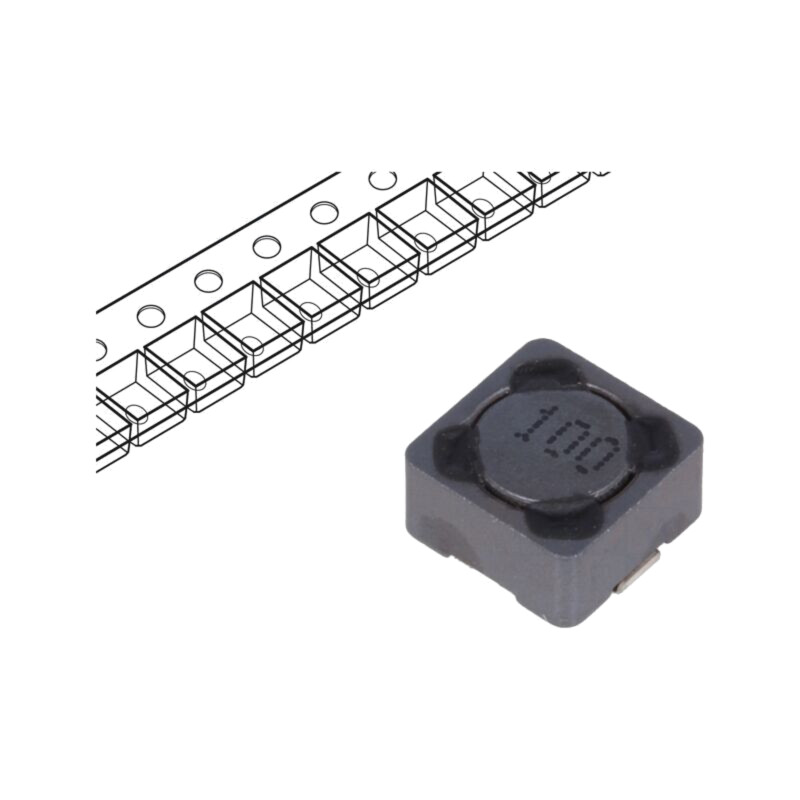 Inductor: fir; SMD; 10uH; 1,84A; 49mΩ; ±20%; 7,3x7,3x4,5mm Inductor: fir; SMD; 10uH; 1,84A; 49mΩ; ±20%; 7,3x7,3x4,5mm