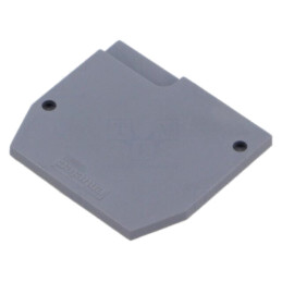 Separating plate; dark grey; -55÷110°C; UL94V-0; Entrelec