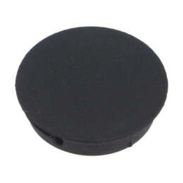 Capac de protecţie; H: 6,4mm; cu împingere,clichet; neagră
