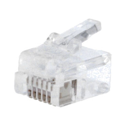 Conector: RJ12; mufă; PIN: 6; 6p6c; pe cablu; IDC,crimpat