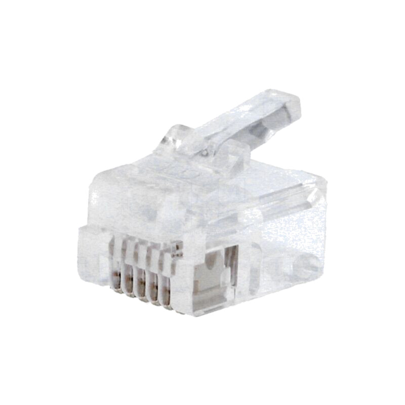 Conector: RJ12; mufă; PIN: 6; 6p6c; pe cablu; IDC,crimpat