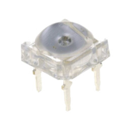 LED Super Flux; verde; 7,62x7,62mm; 3000÷4200mcd; 130°; 30mA