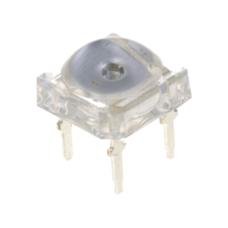 LED Super Flux; verde; 7,62x7,62mm; 3000÷4200mcd; 130°; 30mA