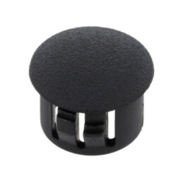 Capac de protecţie; H: 10,3mm; cu împingere,clichet; neagră