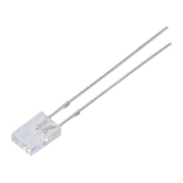 LED; verde,galbenă; dreptunghiulară; 2x5x7mm; bipolară; 120°; 30mA
