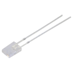 LED; albastru,galbenă; dreptunghiulară; 2x5x7mm; bipolară; 120°