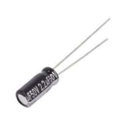 Condensator: electrolitic; THT; 2,2uF; 50VDC; Ø5x11mm; Raster: 2mm