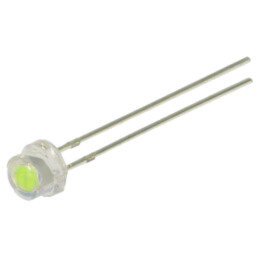 LED; albastru (ice blue); 4,8mm; 140°; Parte frontală: convex