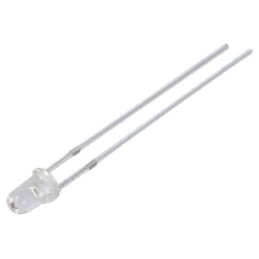 Emiţător IR; 3mm; 800÷810nm; transparent; P opt: 30÷40mW; 15°; THT