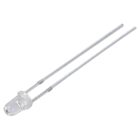 Emiţător IR; 3mm; 800÷810nm; transparent; P opt: 30÷40mW; 15°; THT
