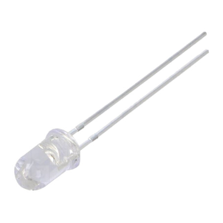 Emiţător IR; 5mm; 800÷810nm; transparent; P opt: 30÷40mW; 15°; THT