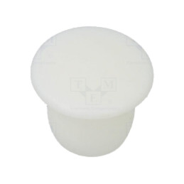 Capac de protecţie; H: 8mm; cu împingere; Diam.flanşă: 12mm; albă