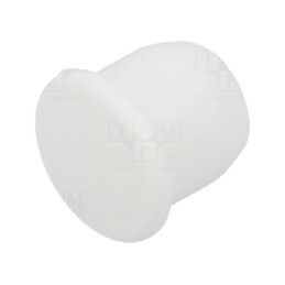 Capac de protecţie; H: 9mm; cu împingere; Diam.flanşă: 12mm; albă