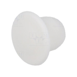 Capac de protecţie; H: 9mm; cu împingere; Diam.flanşă: 15mm; albă